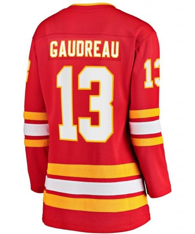 Women's Johnny Gaudreau Red Calgary Flames 2020/21 Home Premier Breakaway Player Jersey Red $72.00 Jersey