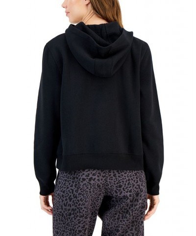 Women's Solid Sweatshirt Hoodie Regular & Petites Deep Black $11.99 Sweatshirts