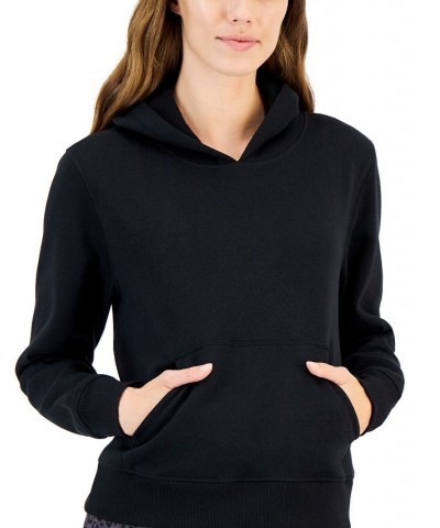 Women's Solid Sweatshirt Hoodie Regular & Petites Deep Black $11.99 Sweatshirts