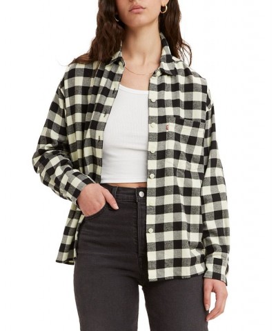 Women's Davy Cotton Flannel Shirt Meadow Mist $13.80 Tops