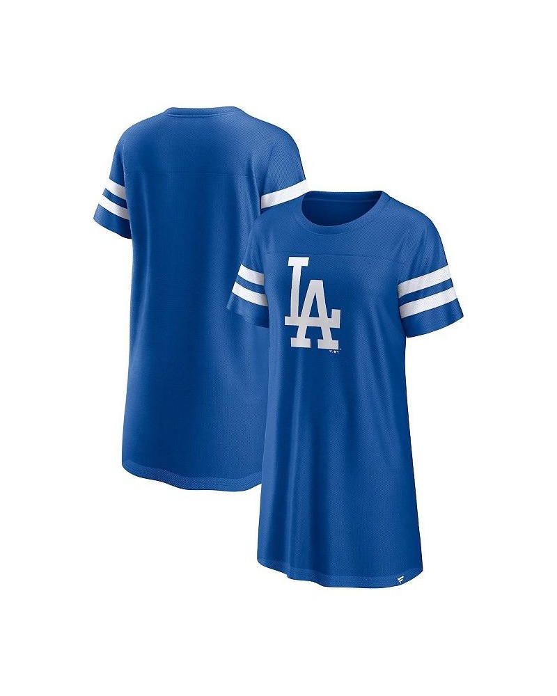 Women's Branded Royal Los Angeles Dodgers Iconic Mesh Dress Royal $29.40 Dresses