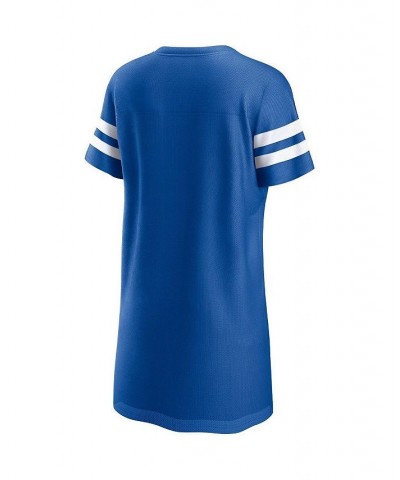 Women's Branded Royal Los Angeles Dodgers Iconic Mesh Dress Royal $29.40 Dresses