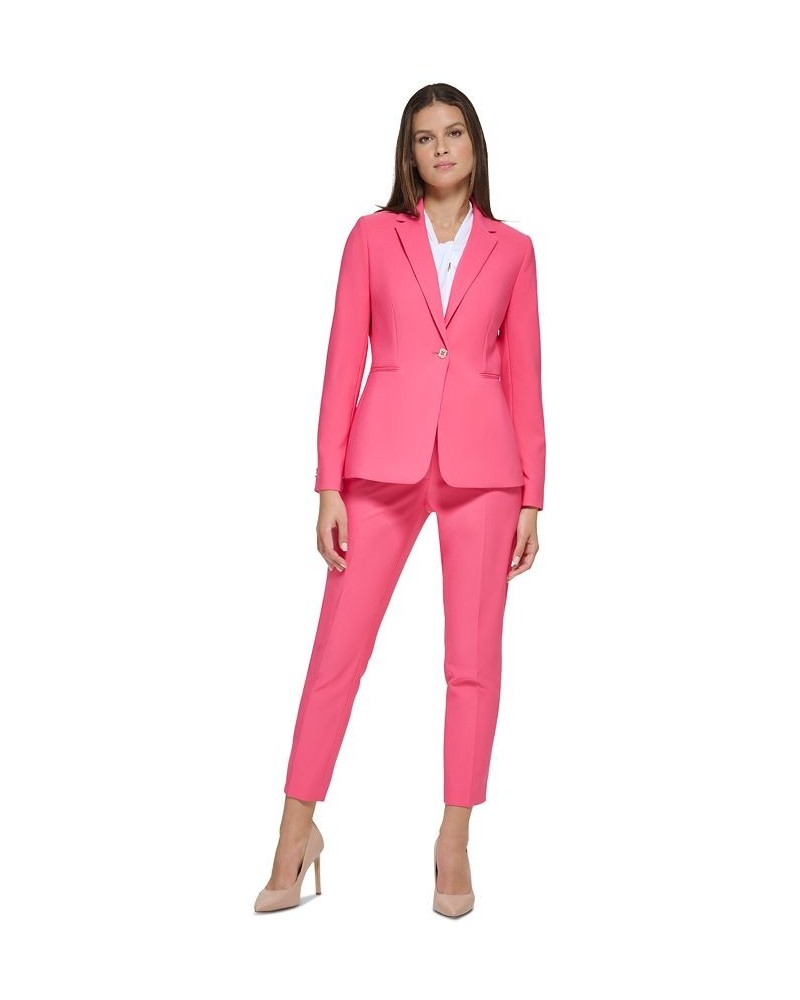 Women's Single-Button Slim-Fit Blazer Rosette $52.39 Jackets