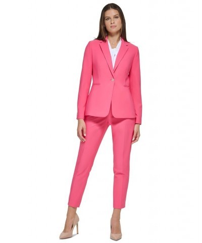 Women's Single-Button Slim-Fit Blazer Rosette $52.39 Jackets