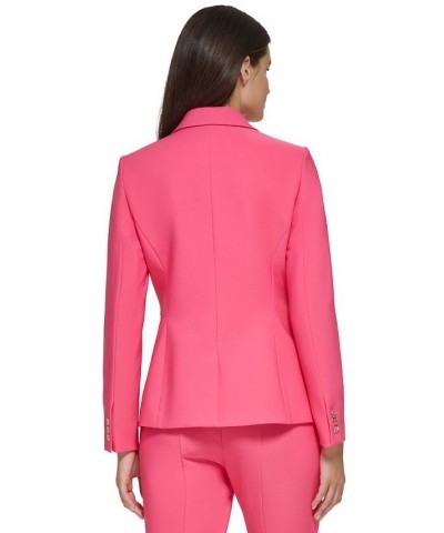 Women's Single-Button Slim-Fit Blazer Rosette $52.39 Jackets