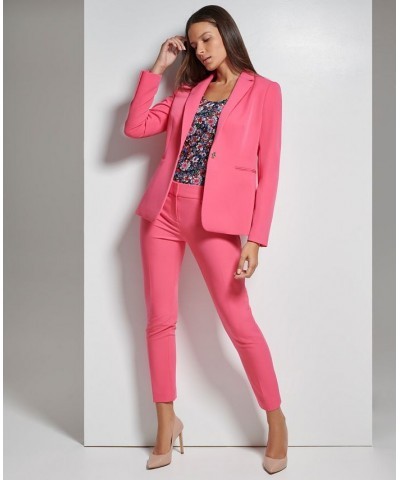 Women's Single-Button Slim-Fit Blazer Rosette $52.39 Jackets