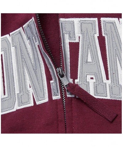 Women's Maroon Montana Grizzlies Arched Name Full-Zip Hoodie Maroon $30.55 Sweatshirts