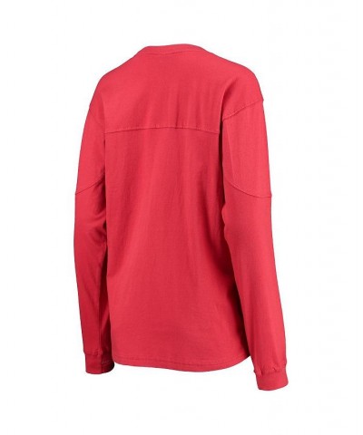 Women's Scarlet Rutgers Scarlet Knights Edith Long Sleeve T-shirt Scarlet $35.99 Tops