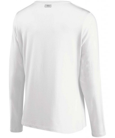 Women's White Atlanta Falcons Repeat Tri-Blend Long Sleeve T-shirt White $27.49 Tops