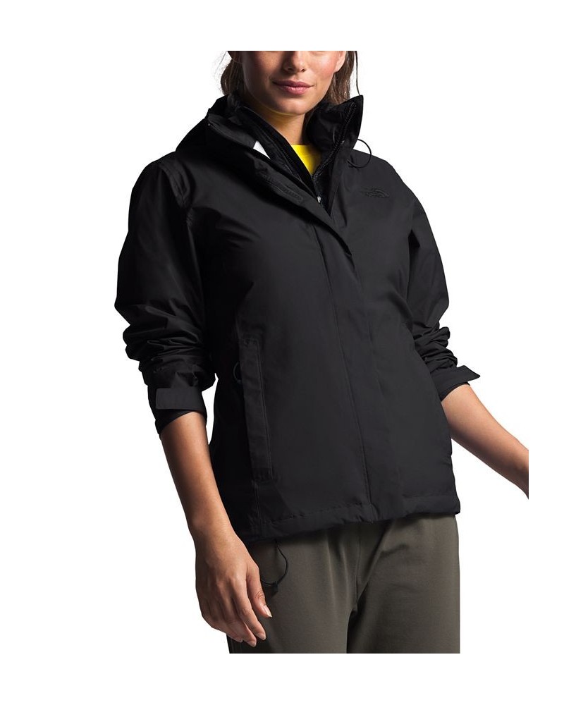 Women's Venture 2 Hooded Raincoat Tnf Black $44.40 Jackets