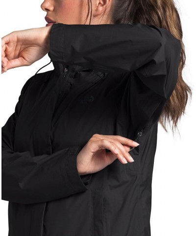 Women's Venture 2 Hooded Raincoat Tnf Black $44.40 Jackets