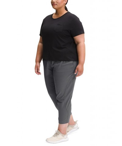 Plus Size Aphrodite Motion Capri Pants Gray $35.75 Pants