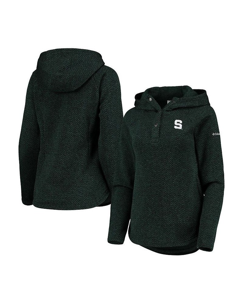 Women's Green Michigan State Spartans Darling Days Raglan Fleece Pullover Hoodie Green $38.70 Sweatshirts