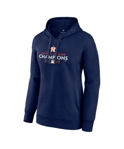 Women's Branded Navy Houston Astros 2022 World Series Champions Logo Pullover Hoodie Navy $40.80 Sweatshirts