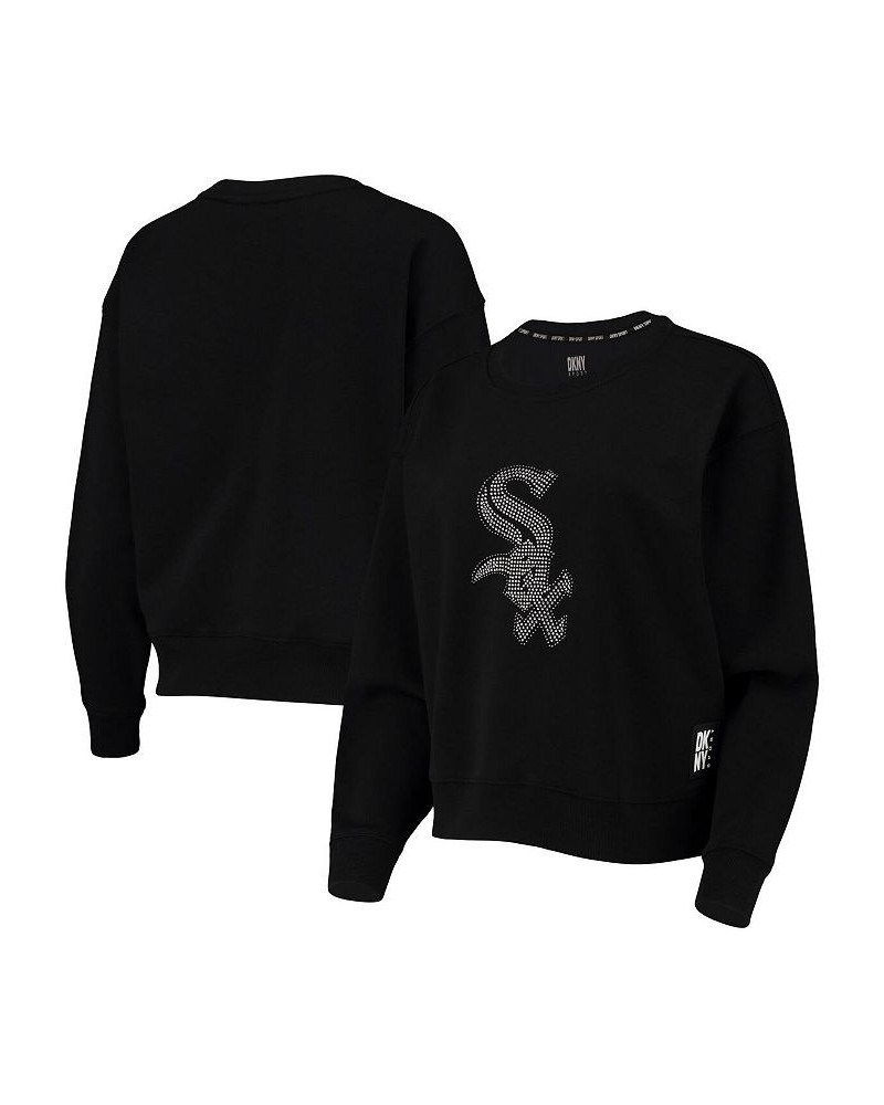 Women's Black Chicago White Sox Carrie Pullover Sweatshirt Black $38.40 Sweatshirts