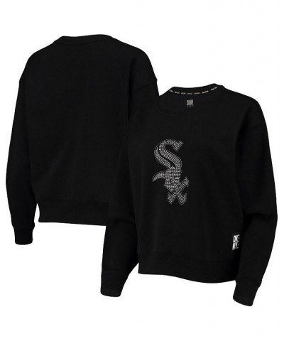 Women's Black Chicago White Sox Carrie Pullover Sweatshirt Black $38.40 Sweatshirts