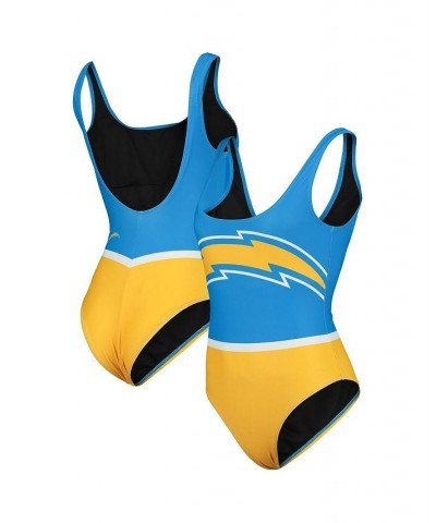 Women's Powder Blue Los Angeles Chargers Team One-Piece Swimsuit Powder Blue $29.67 Swimsuits