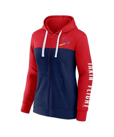 Women's Branded Red Navy St. Louis Cardinals Take The Field Colorblocked Hoodie Full-Zip Jacket Red, Navy $43.99 Jackets