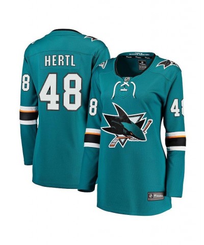 Women's Branded Tomas Hertl Teal San Jose Sharks Home Premier Breakaway Player Jersey Teal $70.95 Jersey