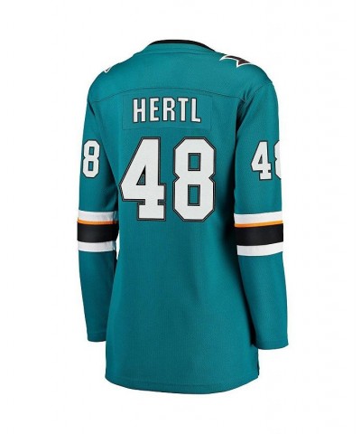 Women's Branded Tomas Hertl Teal San Jose Sharks Home Premier Breakaway Player Jersey Teal $70.95 Jersey