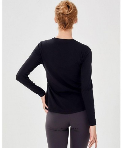 Pima Going Long Sleeve Tee for Women Black $31.20 Tops