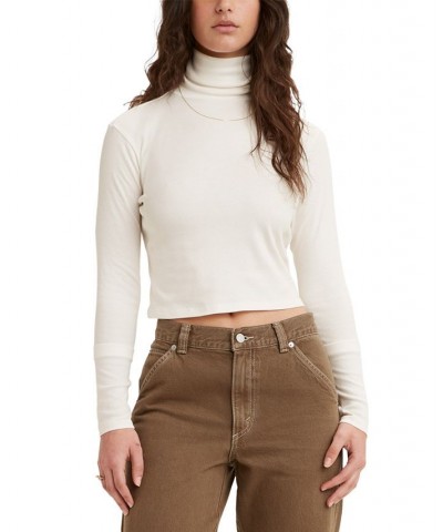 Women's Moon Rib Turtleneck Top Tofu $13.20 Tops