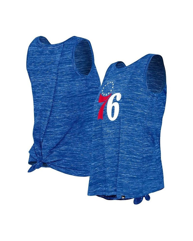 Women's Royal Philadelphia 76ers Space Dye Active Tank Top Royal $18.06 Tops