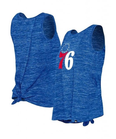 Women's Royal Philadelphia 76ers Space Dye Active Tank Top Royal $18.06 Tops