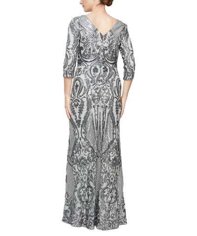 Sequined Mermaid Gown Ice Sage $123.60 Dresses