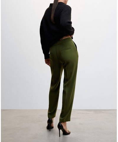 Women's Flowy Suit Pants Green $36.39 Pants