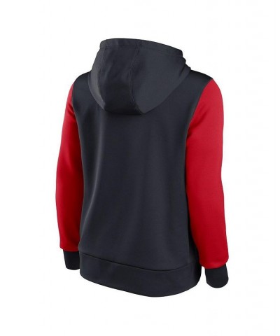 Women's Navy and Red Washington Nationals Authentic Collection Pullover Hoodie Navy, Red $47.69 Sweatshirts