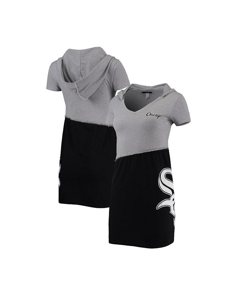 Women's Heathered Gray Black Chicago White Sox Hoodie Dress Heathered Gray, Black $37.40 Dresses