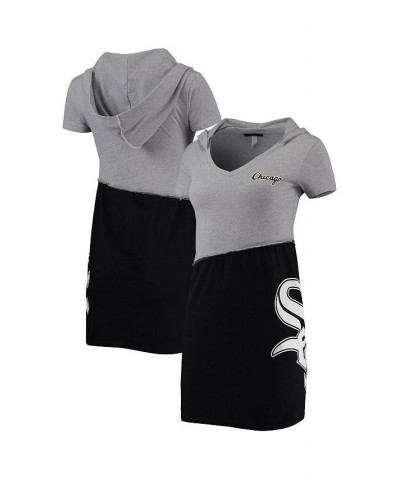 Women's Heathered Gray Black Chicago White Sox Hoodie Dress Heathered Gray, Black $37.40 Dresses