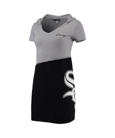 Women's Heathered Gray Black Chicago White Sox Hoodie Dress Heathered Gray, Black $37.40 Dresses