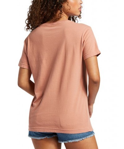 Juniors' Endless Sunshine Cotton Short-Sleeve T-Shirt Cork $27.00 Tops