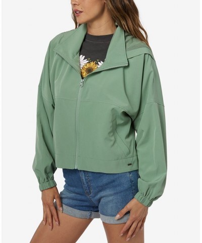 Juniors' Layton Hooded Jacket Green $37.50 Jackets