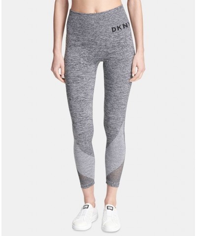 High-Waist Seamless 7/8 Length Leggings Gray $17.10 Pants