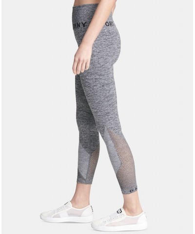 High-Waist Seamless 7/8 Length Leggings Gray $17.10 Pants