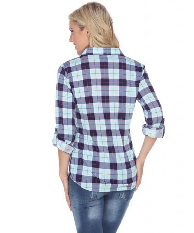 Women's Oakley Stretchy Plaid Top Green $26.04 Tops