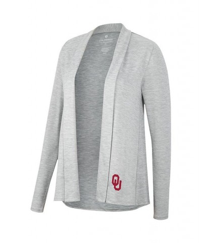 Women's Heathered Gray Oklahoma Sooners Charlton Open Cardigan Heathered Gray $22.00 Sweaters