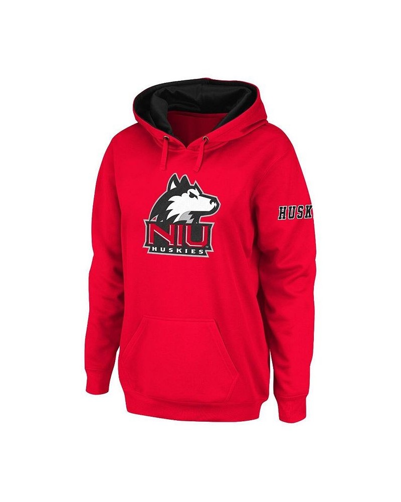 Women's Red Northern Illinois Huskies Big Logo Pullover Hoodie Red $25.20 Sweatshirts