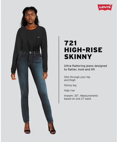 Women's 721 High-Rise Skinny Jeans Soft Black - Waterless $33.60 Jeans