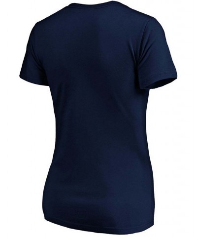 Women's Navy Boston Red Sox Victory Script V-Neck T-shirt Navy $18.40 Tops