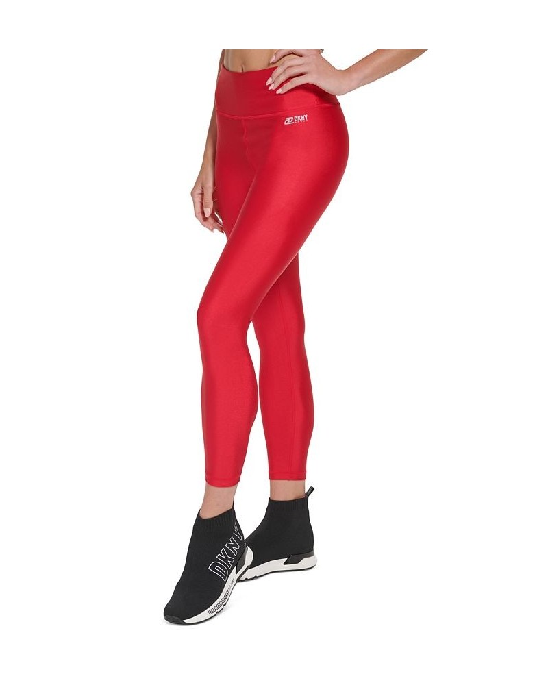 High Shine 7/8 Leggings Red $22.66 Pants