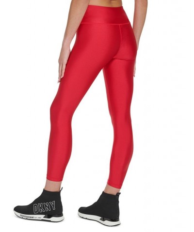 High Shine 7/8 Leggings Red $22.66 Pants