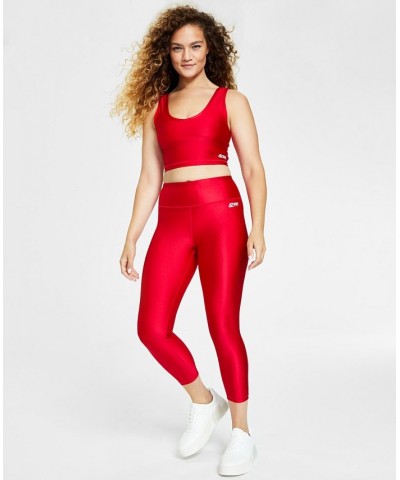 High Shine 7/8 Leggings Red $22.66 Pants