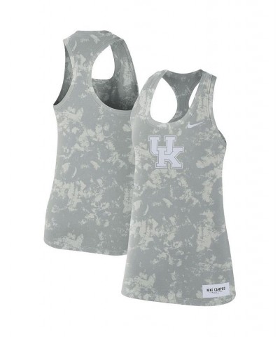 Women's Gray Kentucky Wildcats Tonal Camo Racerback Tank Top Gray $20.39 Tops