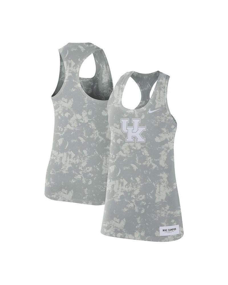 Women's Gray Kentucky Wildcats Tonal Camo Racerback Tank Top Gray $20.39 Tops