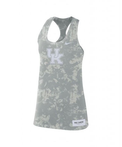 Women's Gray Kentucky Wildcats Tonal Camo Racerback Tank Top Gray $20.39 Tops