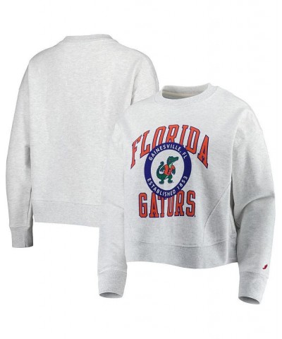 Women's Ash Florida Gators Boxy Sweatshirt $32.90 Sweatshirts